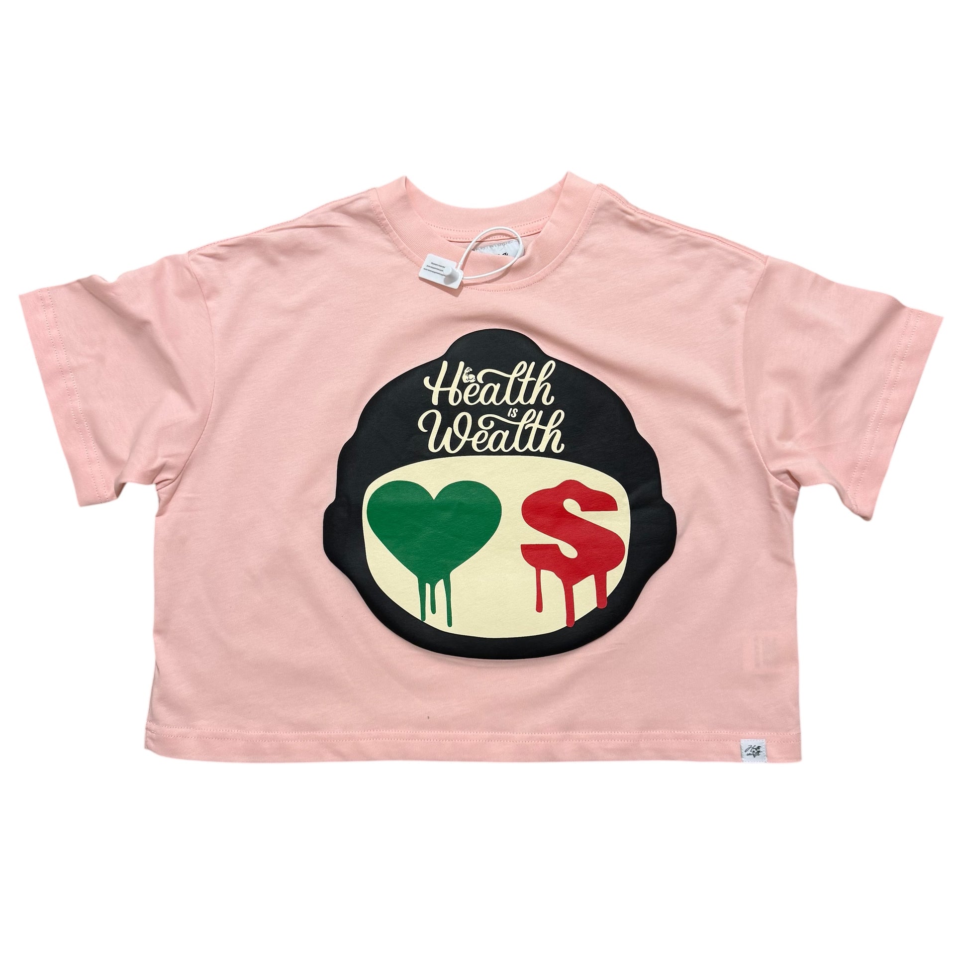 Health is wealth x Lvmny Collab women crop tees